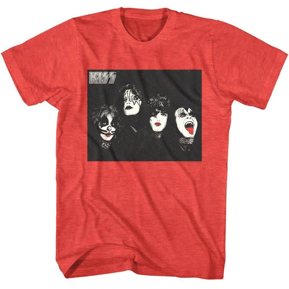Kiss Red Faces Unisex T Shirt